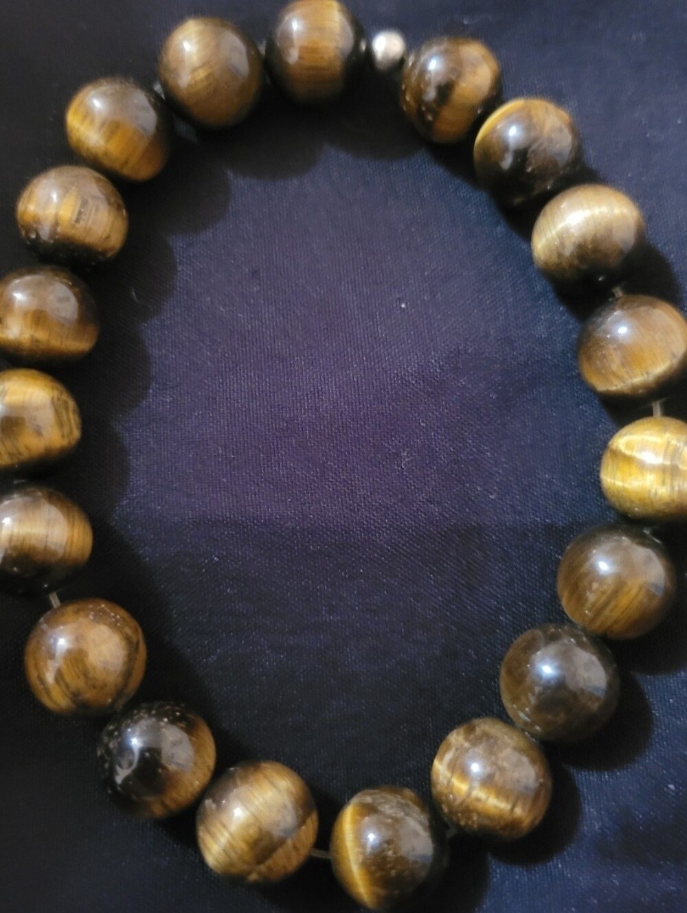 Tiger Eye Beaded Bracelet - Brown Stone Bracelet Buddest Mala Beads